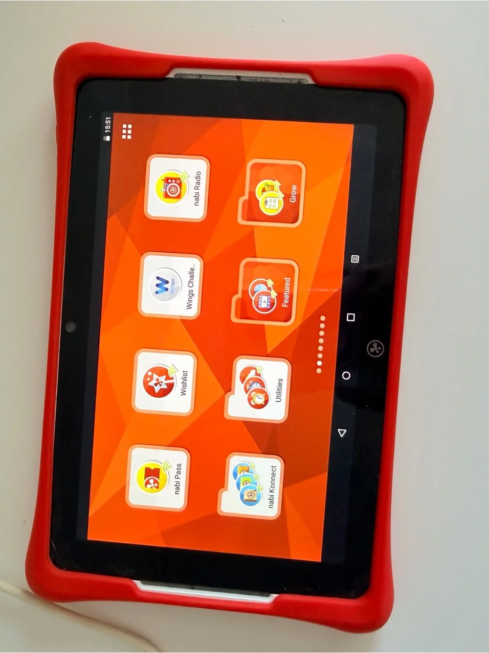 Nabi Kids Android Tablet Red Protective Case Charger Included Tested Working